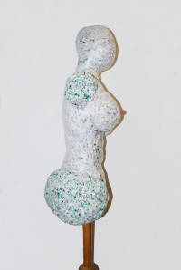 Underlay Sculpture, victoria lewis, female form fabric figure.