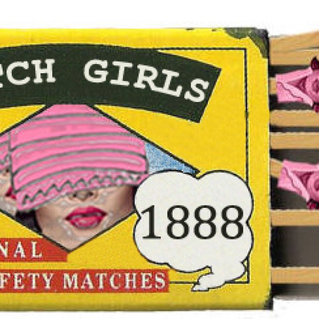 Match Girls, Scanned BRYMAY Matchbox Manipulated using Adobe Photoshop